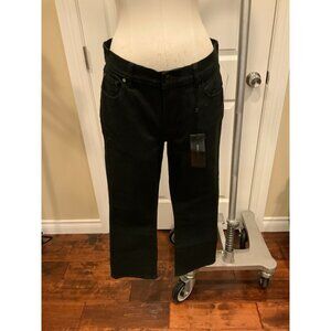 BCBG Max Azria Black Denim High Rise Cropped Bootcut Jeans Size 26 NWT! $198